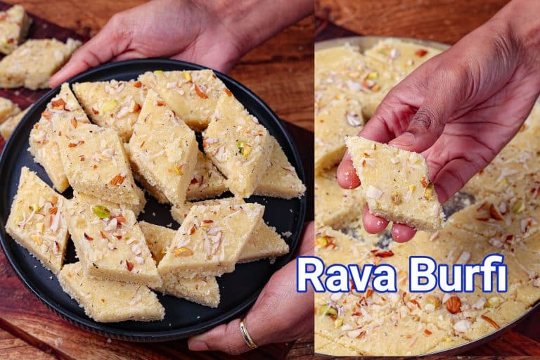 Rava Burfi Recipe | Sooji Ki Katli Barfi cover